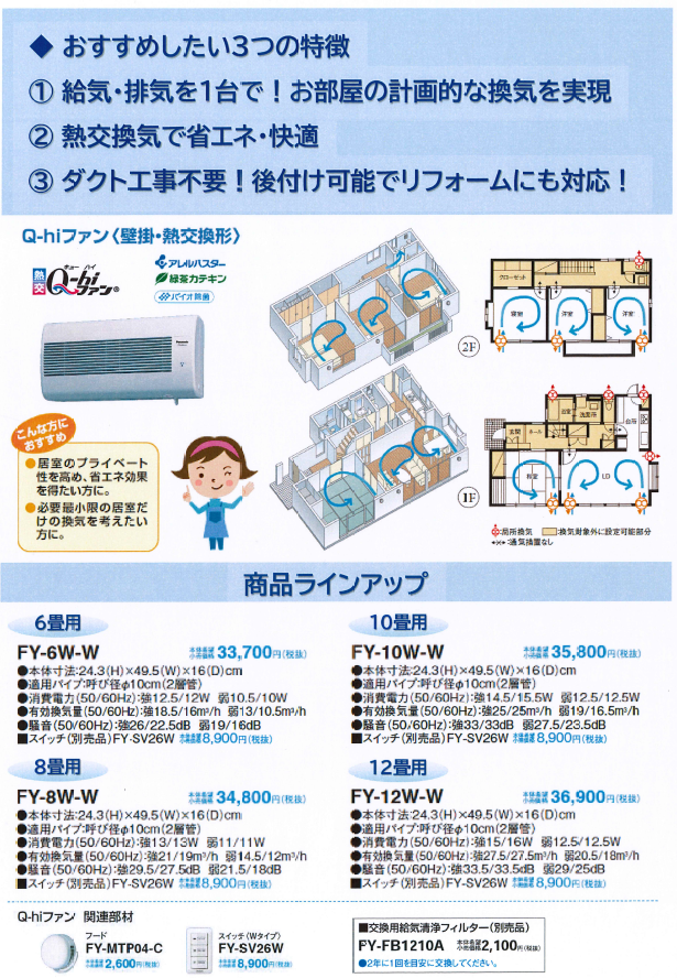 【驚きの値段で】 住宅設備専門通販 柳生住設 メーカー直送 パナソニック 熱交換気ユニット 天井埋込形 マイコンタイプ FY-M150ZD10